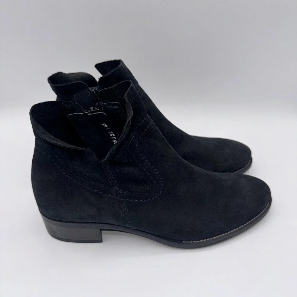 Paul Green Boston Boots‎ Womens Size 7.5 UK 5 Black Leather